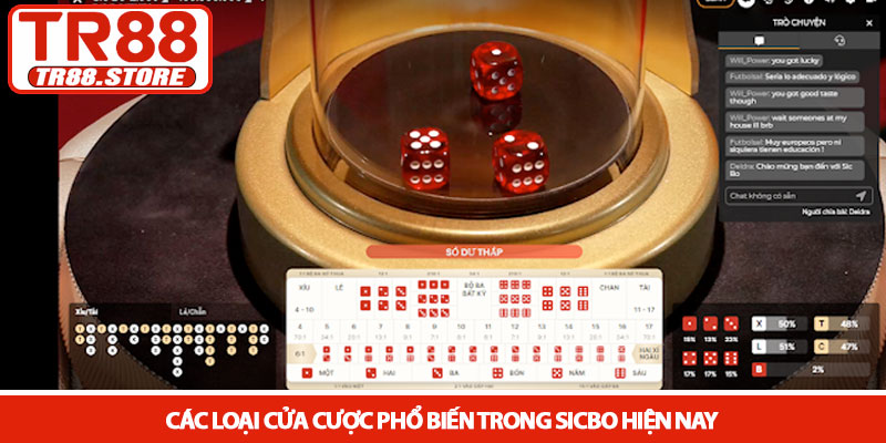 Luật chơi Sicbo - Cẩm nang chinh phục bàn cược tại TR88 3 Các loại cửa cược phổ biến trong Sicbo hiện nay